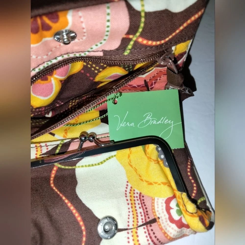 Vera Bradley (Multicolored) Floral One for the Money Buttercup Wallet (NEW-NWT)